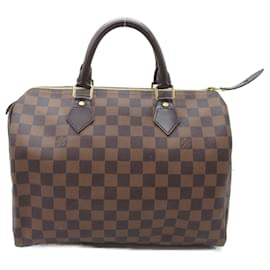 Louis Vuitton-Bolso Louis Vuitton Speedy 30-Castaño