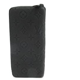 Louis Vuitton-Cartera larga de cuero Taurillon Louis Vuitton-Negro