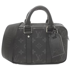 Louis Vuitton-Bolso Louis Vuitton Nano PDV Monogram Eclipse-Negro