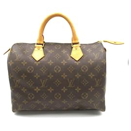 Louis Vuitton-Bolso Louis Vuitton Speedy 30-Castaño