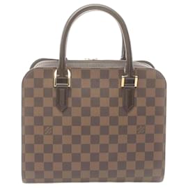 Louis Vuitton-Sac à main Louis Vuitton Triana Damier Ébène-Marron