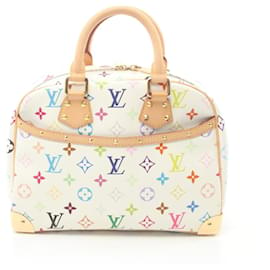 Louis Vuitton-Bolsa Louis Vuitton Trouville Monogram Multicolor Branco-Branco,Multicor