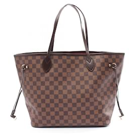 Louis Vuitton-Louis Vuitton Neverfull MM Damier Ebene Tote Bag-Brown,Damier ebene