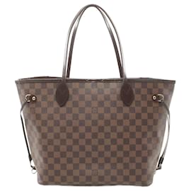 Louis Vuitton-Louis Vuitton Neverfull MM Damier Ebene Tote Bag-Brown