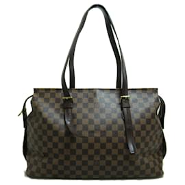 Louis Vuitton-Louis Vuitton Chelsea Tote Bag-Brown,Damier ebene