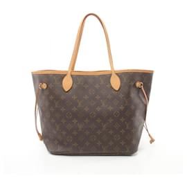 Louis Vuitton-Louis Vuitton Neverfull MM Monogram Tote Bag-Brown