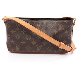 Louis Vuitton-Sac à épaule Trotter Monogram Louis Vuitton-Marron