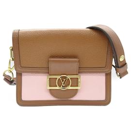 Louis Vuitton-Sac à bandoulière Dauphine MINI Louis Vuitton-Marron