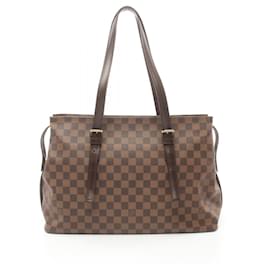 Louis Vuitton-Louis Vuitton Chelsea Tote Bag-Brown,Damier ebene