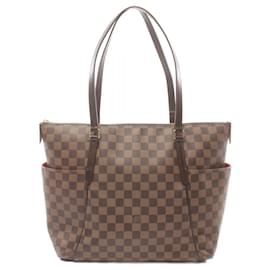 Louis Vuitton-Bolso tote Louis Vuitton Totally MM Damier Ebene-Castaño