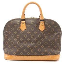 Louis Vuitton-Bolso de mano Alma PM Monograma Louis Vuitton-Castaño,Monograma