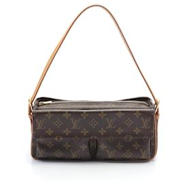 Louis Vuitton-Bolso de Hombro Monogram Vivacite MM de Louis Vuitton-Castaño,Monograma