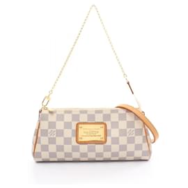 Louis Vuitton-Bolso Louis Vuitton Eva Damier Azur-Blanco,Otro