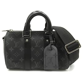 Louis Vuitton-Louis Vuitton Keepall Bandouliere 25 Shoulder Bag-Black,Monogram