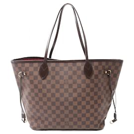 Louis Vuitton-Louis Vuitton Neverfull MM Damier Ebene Tote Bag-Brown