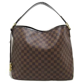 Louis Vuitton-Sac à épaule Delightful PM de Louis Vuitton-Marron,Damier ebène