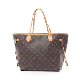 Louis Vuitton-Louis Vuitton Neverfull MM Monogram Tote Bag-Brown,Monogram