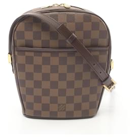 Louis Vuitton-Sac à épaule Damier Ebene Ipanema PM de Louis Vuitton-Marron,Damier ebène