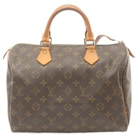 Louis Vuitton-Bolso Louis Vuitton Speedy 30 Monogram-Castaño