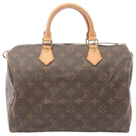 Louis Vuitton-Bolso Louis Vuitton Speedy 30 Monogram-Castaño