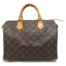 Louis Vuitton-Bolso Louis Vuitton Speedy 30-Castaño