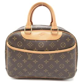 Louis Vuitton-Bolso de mano Trouville Louis Vuitton-Castaño