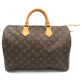 Louis Vuitton-Bolso Louis Vuitton Speedy 35-Castaño