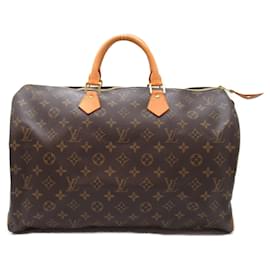 Louis Vuitton-Bolso Louis Vuitton Speedy 40-Castaño