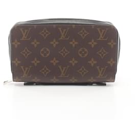 Louis Vuitton-Louis Vuitton Zippy XL runder langer Geldbeutel-Braun,Monogramm