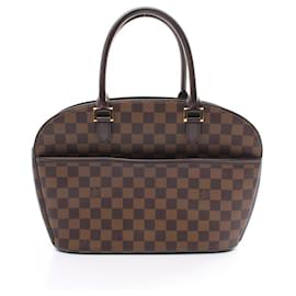 Louis Vuitton-Louis Vuitton Saria Horizontale Damier Ebene Handtasche-Braun,Damier ebene