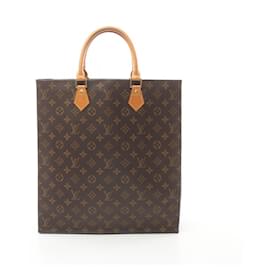 Louis Vuitton-Louis Vuitton Sac Plat Monogram Tote Bag-Brown,Monogram