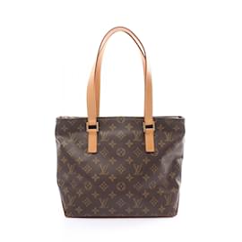 Louis Vuitton-Cabas Piano Monogram Schultertasche Louis Vuitton-Braun,Monogramm