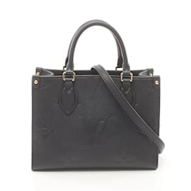 Louis Vuitton-Louis Vuitton On the Go PM Monogram Empreinte Noir Handbag-Black