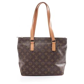 Louis Vuitton-Cabas Piano Monogram Schultertasche Louis Vuitton-Braun,Monogramm