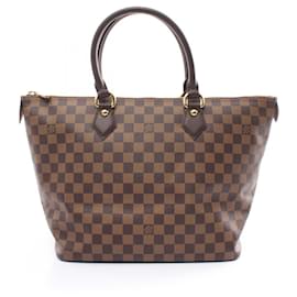 Louis Vuitton-Louis Vuitton Saleya MM Damier Ebene Tote Bag-Braun,Damier ebene