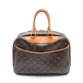 Louis Vuitton-Louis Vuitton Deauville Bowling Vanity Handbag-Brown