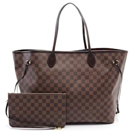 Louis Vuitton-Louis Vuitton Neverfull GM Damier Ebene Tote Bag-Braun,Damier ebene