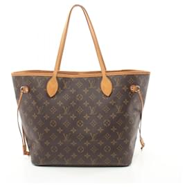 Louis Vuitton-Monogram Neverfull MM Tote Bag von Louis Vuitton-Braun,Monogramm