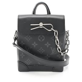 Louis Vuitton-Louis Vuitton Nano Steamer Monogram Eclipse Shoulder Bag-Black,Monogram