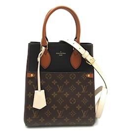 Louis Vuitton-Louis Vuitton Fold Tote MM 2way Shoulder Bag-Brown