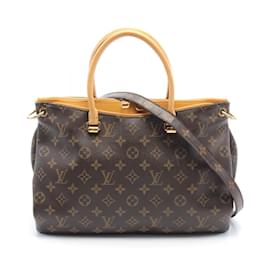 Louis Vuitton-Louis Vuitton Pallas Monogram Saffron Handtasche-Braun,Golden,Gelb