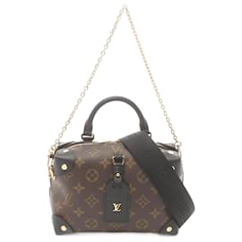 Louis Vuitton-Louis Vuitton Petite Malle Souple Handbag-Brown,Black