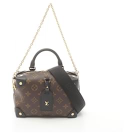 Louis Vuitton-Louis Vuitton Petite Malle Souple Handbag-Brown,Black