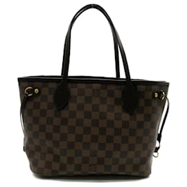 Louis Vuitton-Louis Vuitton Neverfull PM Bag-Brown,Damier ebene