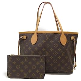 Louis Vuitton-Louis Vuitton Neverfull PM Tote Bag-Brown,Fuschia