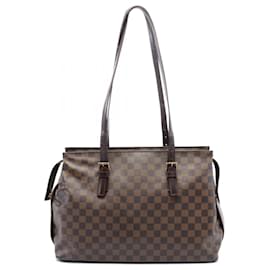 Louis Vuitton-Sac à main Chelsea Damier Ébène Louis Vuitton-Marron