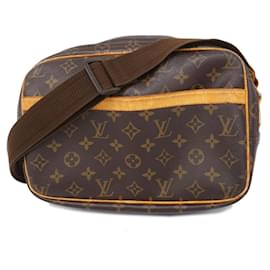 Louis Vuitton-Louis Vuitton Monogram Reporter PM Schultertasche-Braun