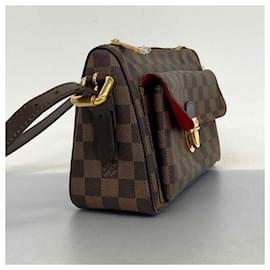 Louis Vuitton-Sac à épaule Louis Vuitton Damier Ravello GM-Damier ebène