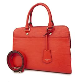 Louis Vuitton-Louis Vuitton Epi Vaneau MM Handbag-Red