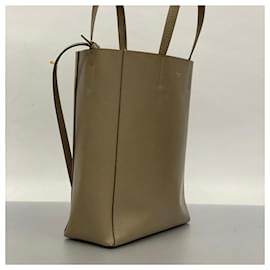 Céline-Sac à main en cuir beige Celine-Beige